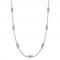 Silver Tone Filigree Ladies Long Opera Necklace 17649.JPG